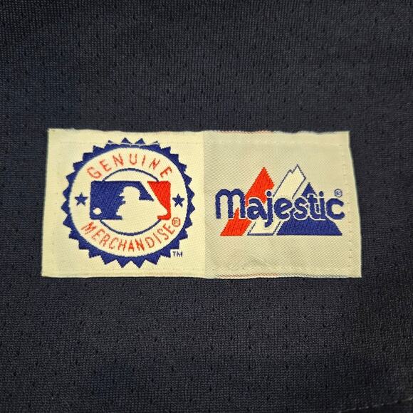 MLB New York Yankees Jeter 2 Baseball Jersey Majestic Boys Large Made in USA - Picture 3 of 6